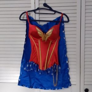 Classic Wonder woman corset cape halloween